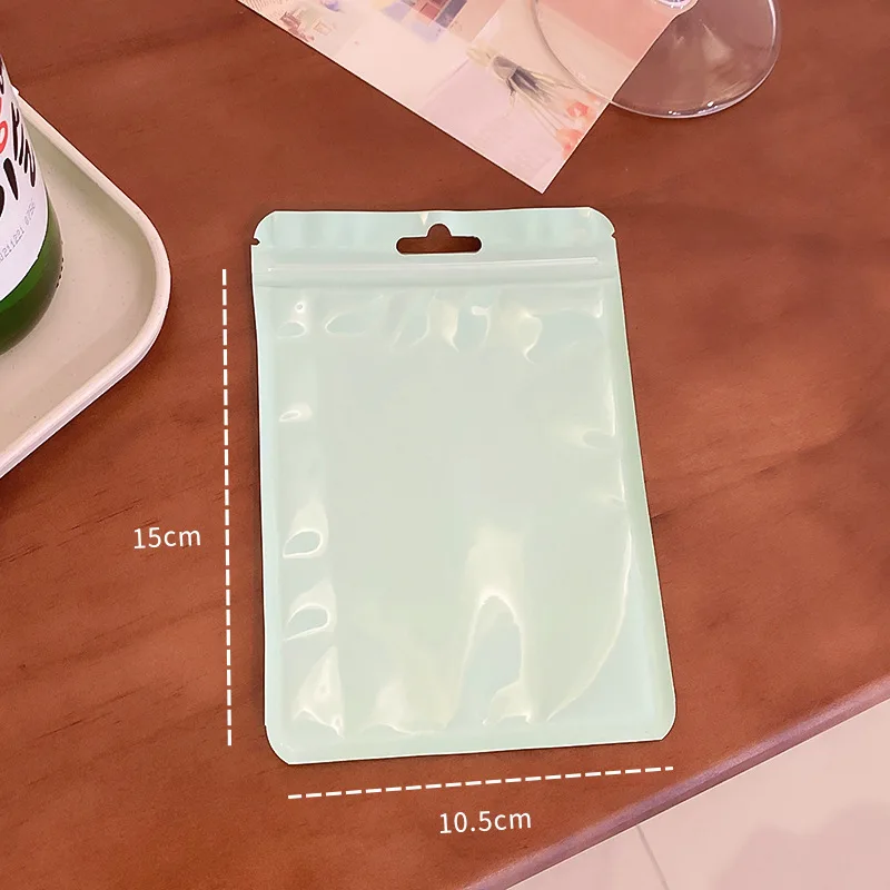 30 Stück/Set Macarons Schmuckbeutel in Bonbonfarben für Halsketten, Ohrringe, Ringe, Haarspangen, Reise-Schmuckverpackung, Aufbewahrungsbeutel aus Kunststoff K – Detail 9