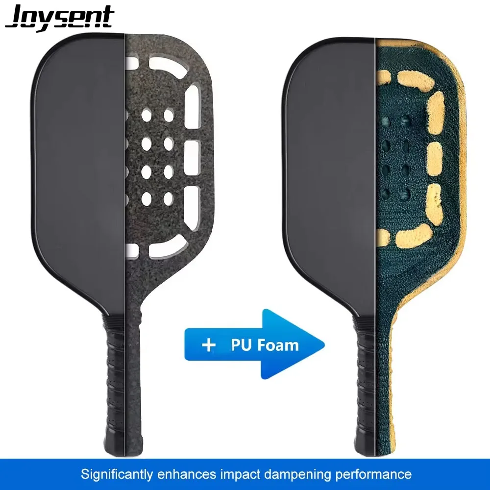 CRBN TruFoam Genesis Pickleball Paddle - Carbon Fiber With 100% Foam Core, 14mm Thickness, Includes Neoprene Cover - View #3