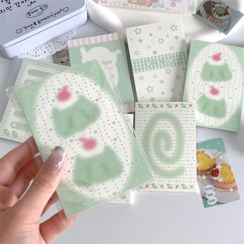 Cartoon Cute Notebook Kawaii Tearable Message Note Pad Portable Non-sticky Notepad Student Stationery Office Supplies 50Sheets