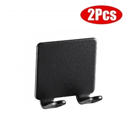 Wall - Mounted Razor Holder for Bathroom - Punch - Free Shaving Accessory and Storage Organizer (Black - 2Pcs)