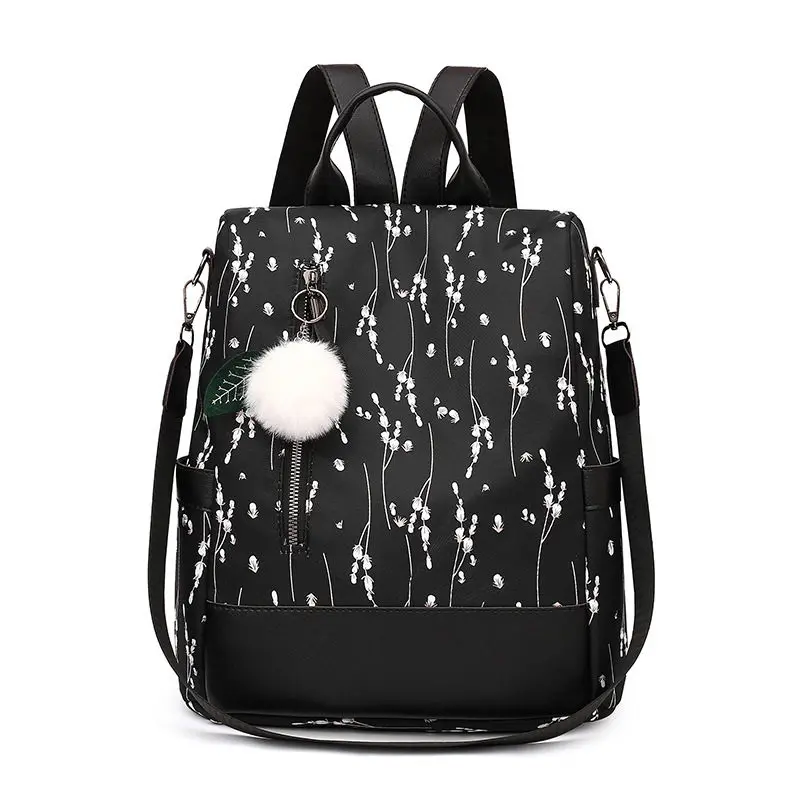 Fashion Flower Print Women Backpack Female Anti-theft Backpacks Casual Ladies School Bag High Quality Large Capacity Backpack 