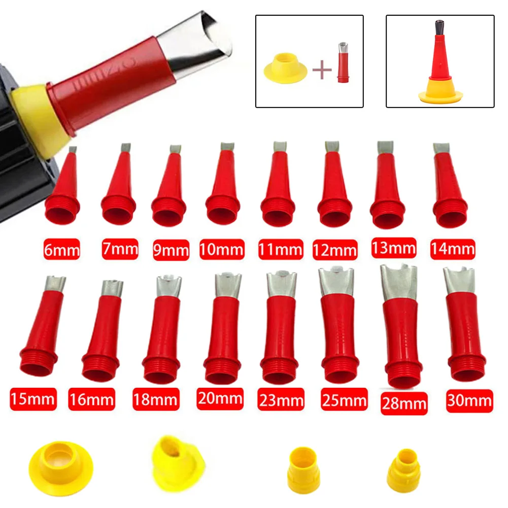 

20pcs/set Stainless Steel Caulk Nozzle With Base Caulk Nozzle Sealant Glass Glue Nozzle Tool For Kitchen Bathroom Sink Joint