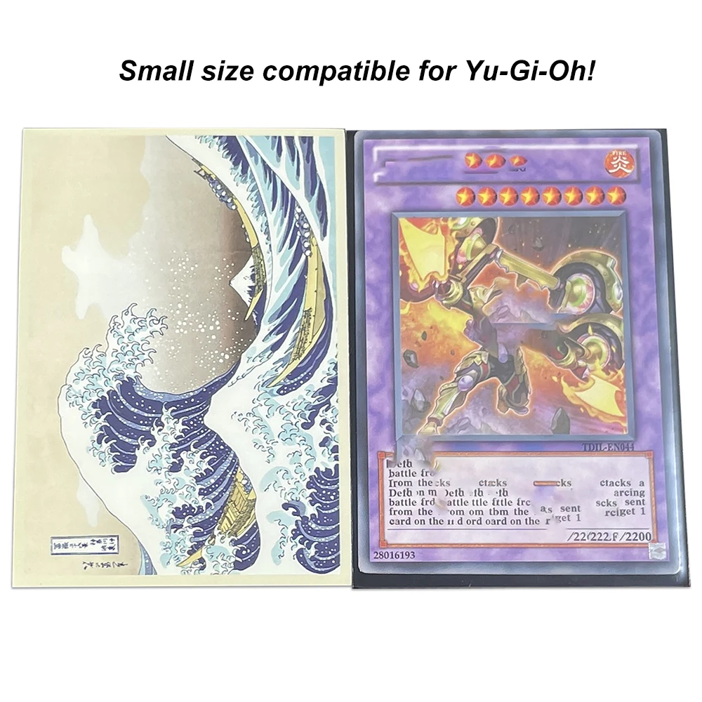 TCG The Great Wave Card Sleeves Japanese Style Card Protector TCG Shield Graphics Top Loader Color Sleeves 60PCS YGO PKM/MGT card protectors sleeves,card sleeves holder,card toploaders