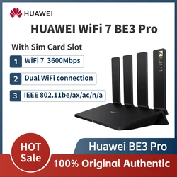 Original Huawei BE3 Pro Wireless Router Wi-Fi 7 3600Mbps Network Signal Repeater Quad Core 2.4GHz 5GHz Gigabit WiFi Amplifier