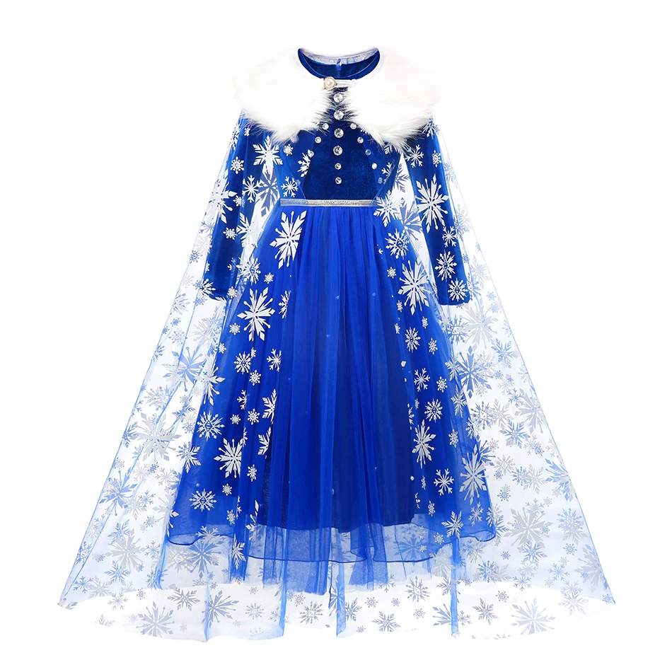 Mueco Vestido Traje De Nieve Para Niña Disfraz De Frozen De Disney
