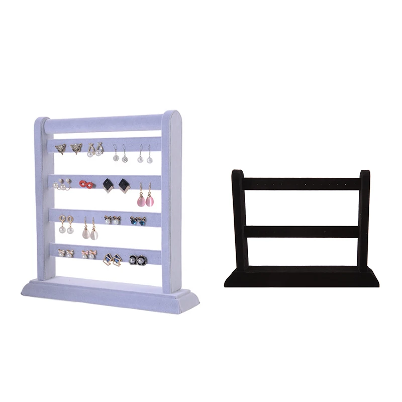 Samt Ohrring Halter Display Schmuck Lagerung Regal Schmuck Display Stand Veranstalter Rack