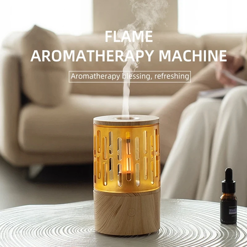 

Аппарат для ароматерапии с эффектом пламени, небольшой тихий ароматизатор для дома, спальни, подсвечник, освежитель воздуха, диффузор для ароматерапии