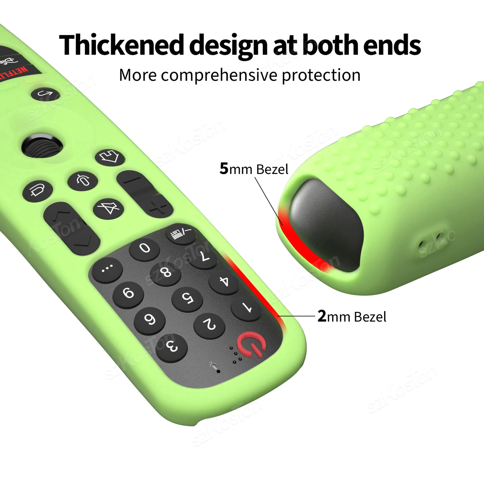Remote Control Cover for LG Control Case Compatible with LG Smart TV MR21GA MR22GA/MR23GA Magic Remote Silicone Protective Case 3