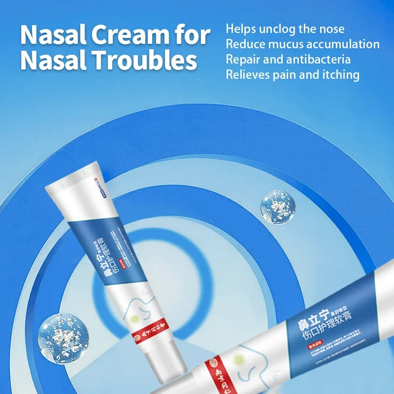 Nasal Herbal Cream Rhinitis Treatment Chronic Allergic Sinusitis Nasal Itching Stuffy Nose Congestion Relief