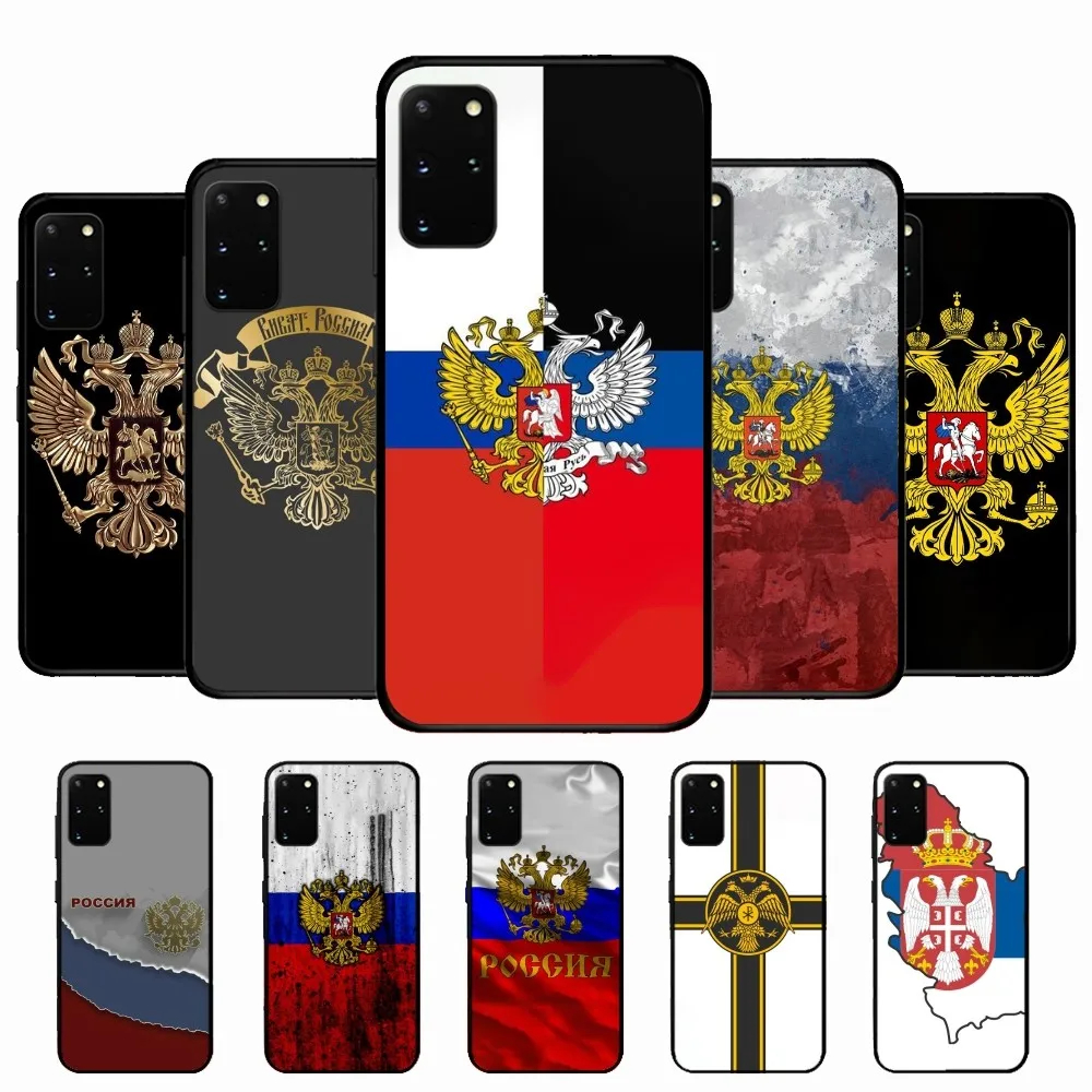 

Russian Flag Phone Case For Samsung S 9 10 20 21 22 23 30 23plus lite Ultra FE S10lite Fundas