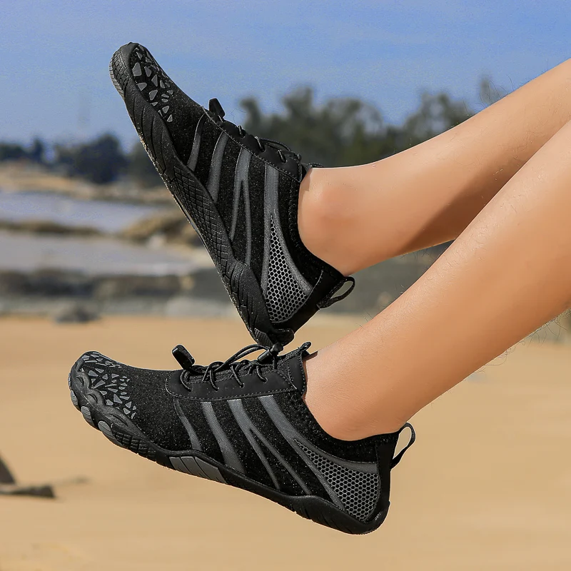 Men Women Aqua Shoes Quick Dry Five Finger Barefoot New Outdoor Upstream Wading Swimming Water Shoes Summer Beach Sneakers