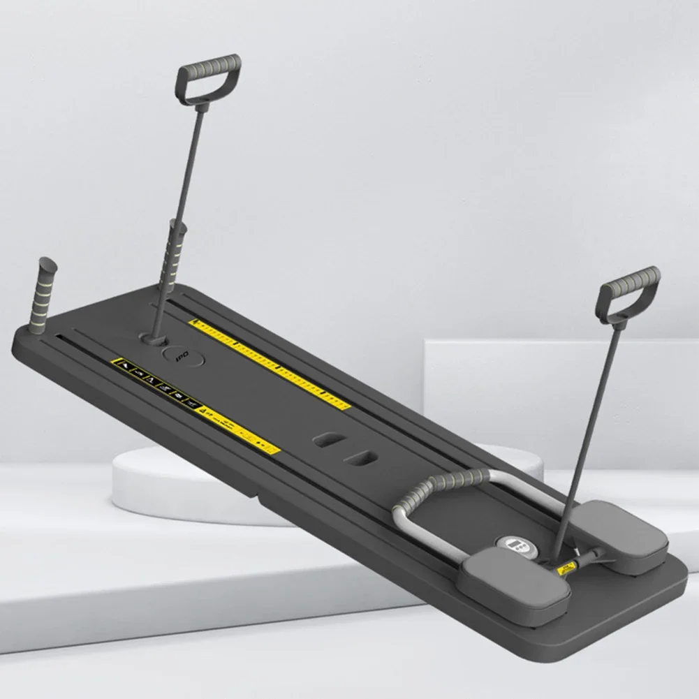 Multifunctional Fitness Board Exercise Machine with Timer Workout Board Foldable Push Up for Full Body Workout