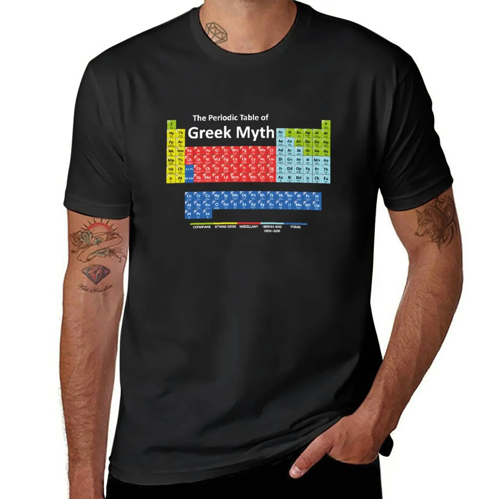 

New Periodic Table of Greek Mythology T-Shirt Oversized t-shirt plain t-shirt vintage t shirt oversized t shirts for men