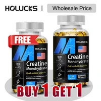 Buy 1 Get 1 Free! Creatine Monohydrate 3000mg Supplement, for Lean Muscle & Performance, Fat Loss & Overall Fitness, Vegan