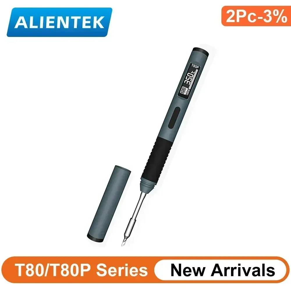 Alientek T80 T80P Saldatore Intelligente Pd 65W Qc Strumenti Di Riparazione Per Saldatura Elettrica Portatile A Temperatura Costante Regolabile