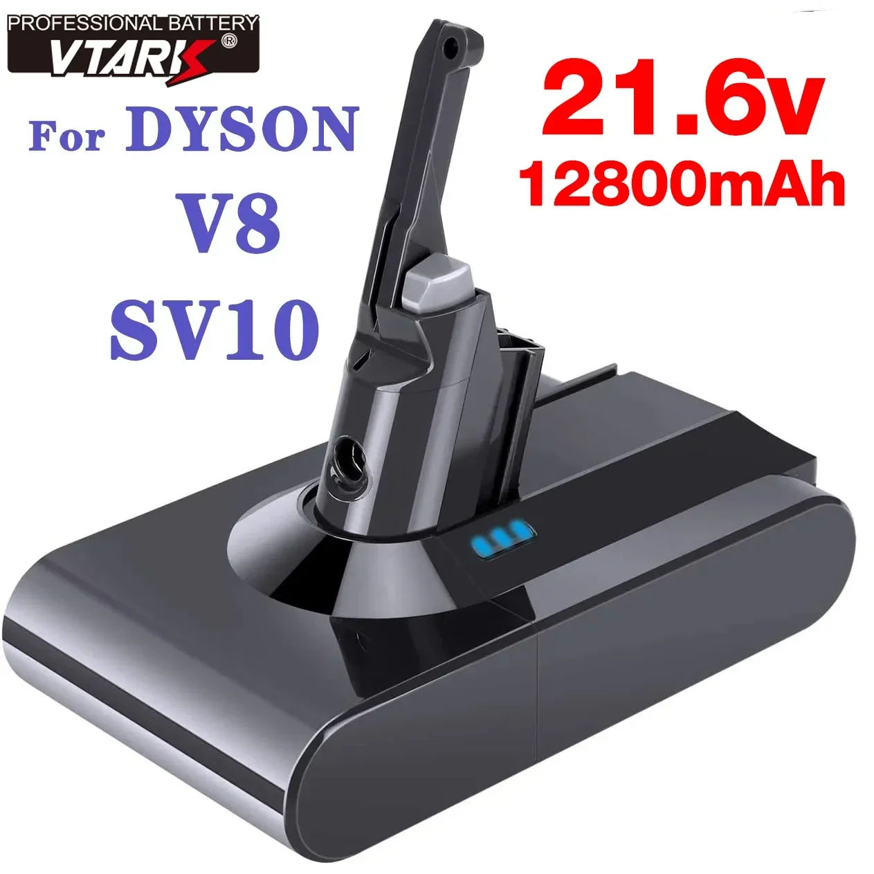 

Powerful Replacement Battery for Dyson V8 Absolute Fluffy SV10 Cordless Vacuum – 21.6V 12.8Ah Li-ion