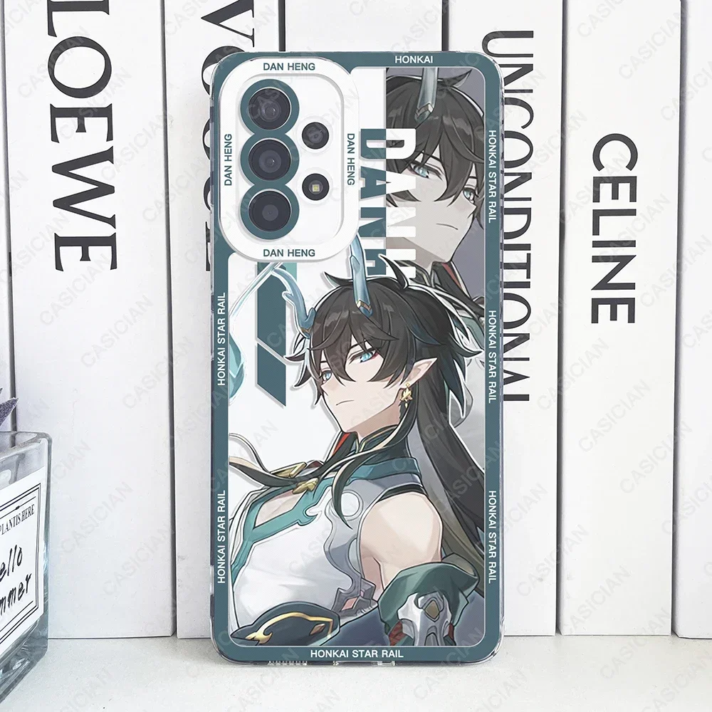 Clear TPU Phone Case Featuring Hot Game Honkai Star Rail Design