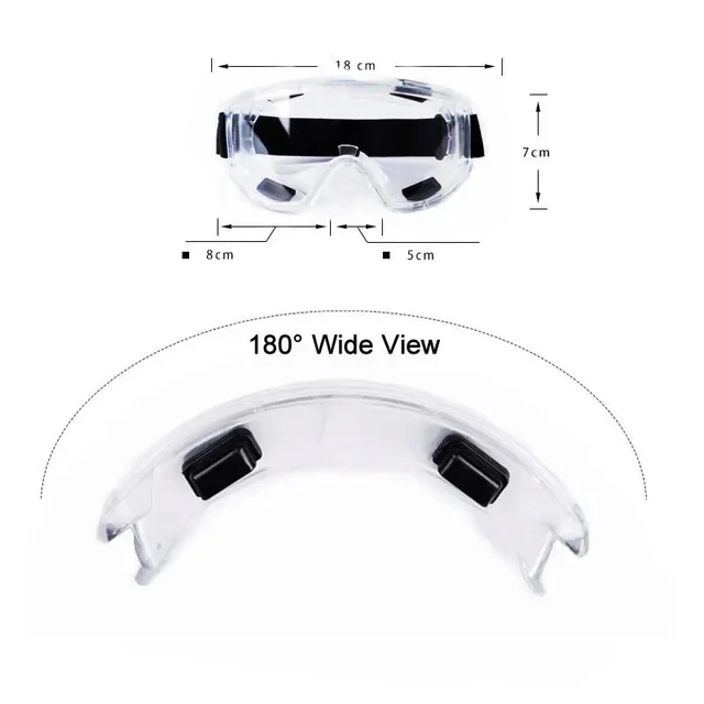 Half Face Dust Mask Safety Goggles 10 Filters Dual KN95 Filters Dust-proof Mask Respirator For Carpenter Builder Polishing Safe 5