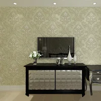 กระดาษม้วนตกแต่งผนังสเตอริโอสไตล์ยุโรปวอลล์เปเปอร์ไม่ทอฟล็อกแผ่นตกแต่งโมเดิร์นเรียบง่ายสำหรับห้องนอนห้องนั่งเล่น 3