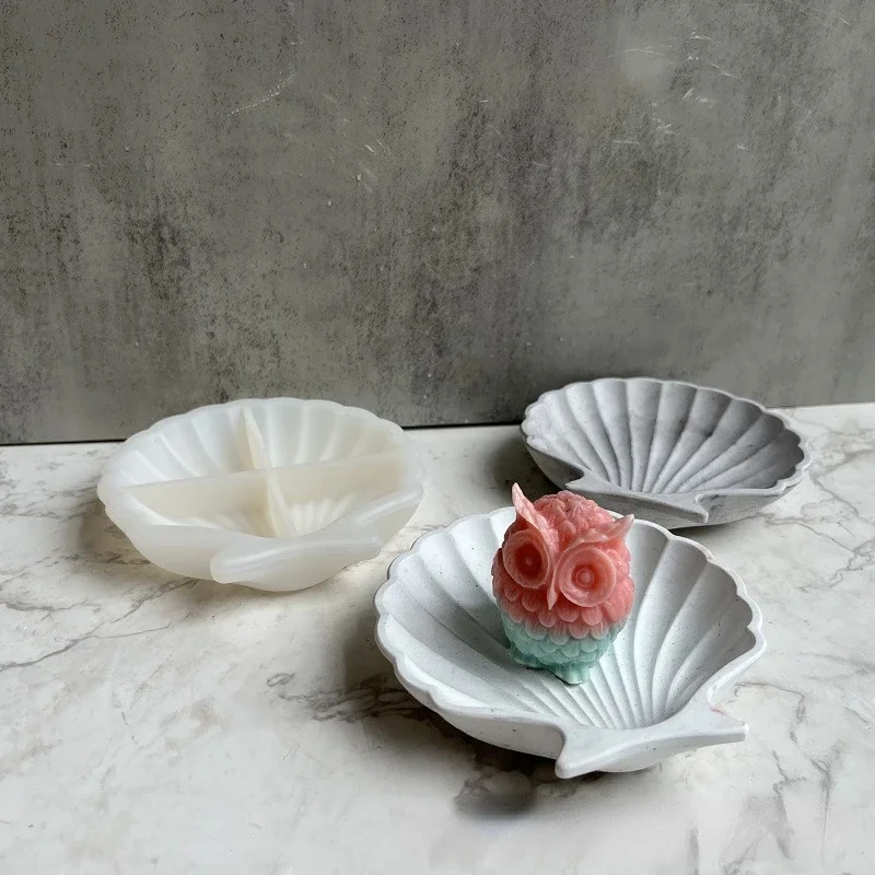 DIY Rose Flower Shape Tray Silicone Mould Jewelry Display Plate
