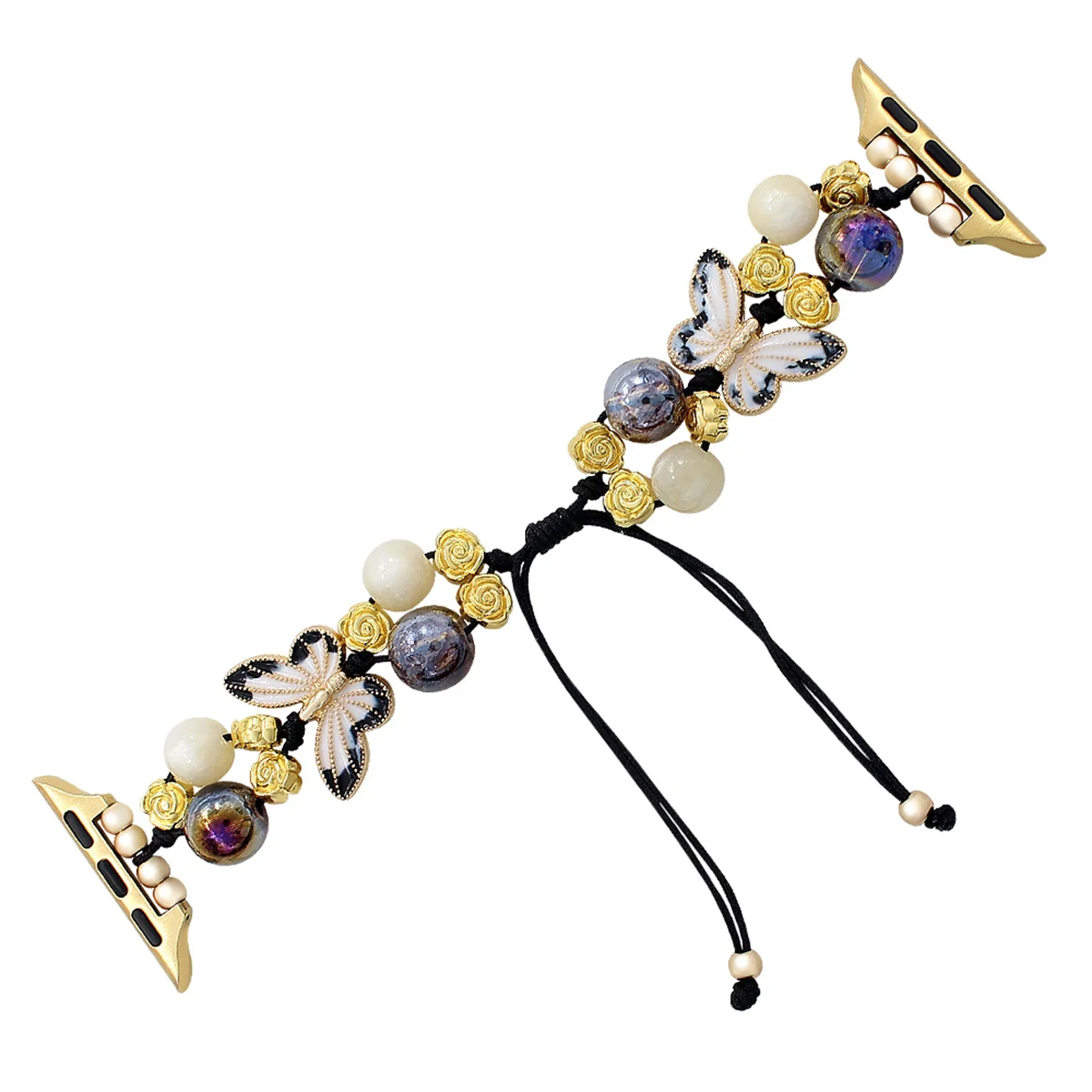 Bracelet de montre à bijoux pour iWatch Ultra 2 Series 10/9/8/7/6/5 Bracelet de montre tendance 42/44/45/46/49 mm 38/40/41 mm_voghion.com