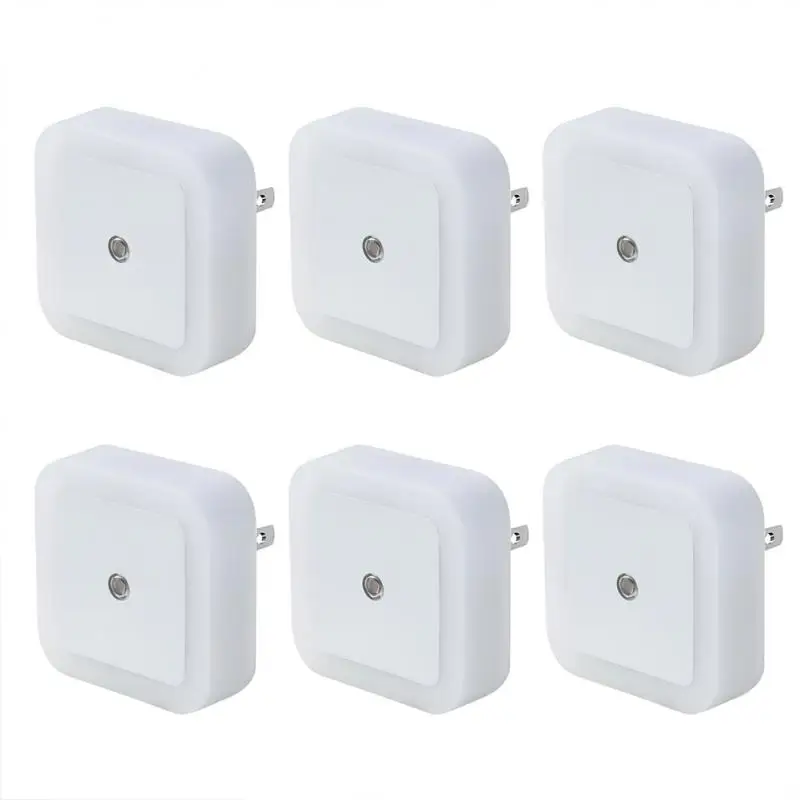 

Mini LED Night Light EU/US/UK Plug In Night Light Dusk To Dawn Sensor Wall Nights Lamp Square For Bedroom Stairs Corridor