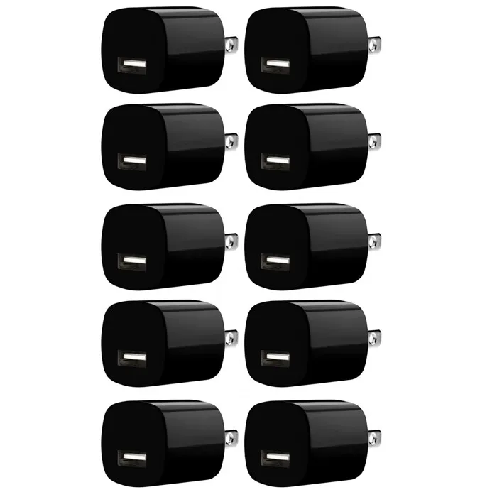 5V 1A Mini Portable US AC Home Travel Wall Charger Power Adapters For iphone Samsung htc lg xiaomi Mp3 usb adapter 50pcs