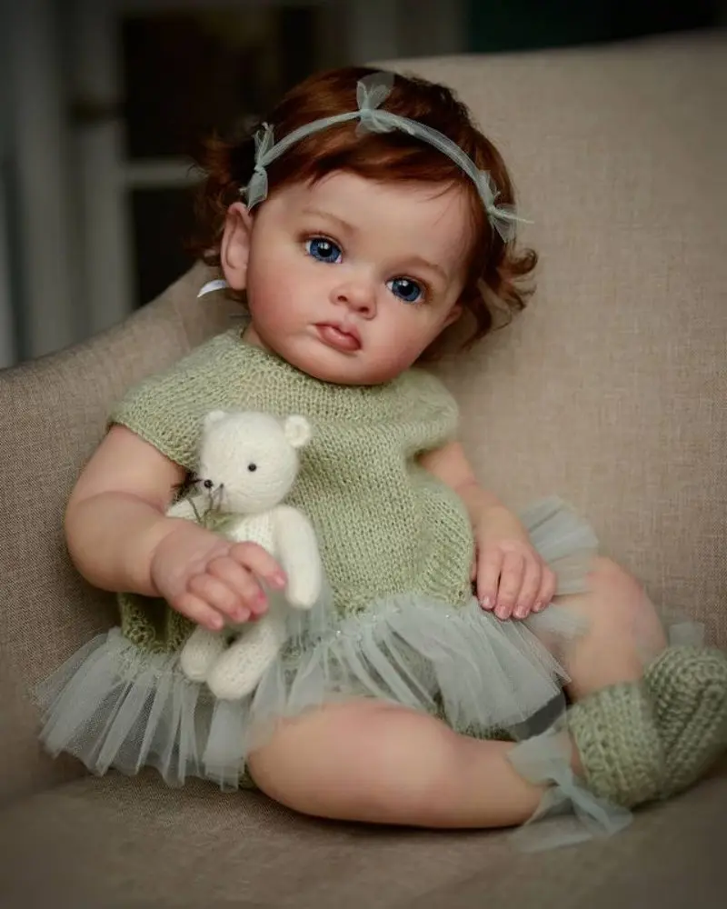 Bebe Reborn 60 Cm 3D-Doll Skin Con Vene Silicone Morbido Reborn Baby Sleeping Neonato Reborn Toy For Girl Like Real