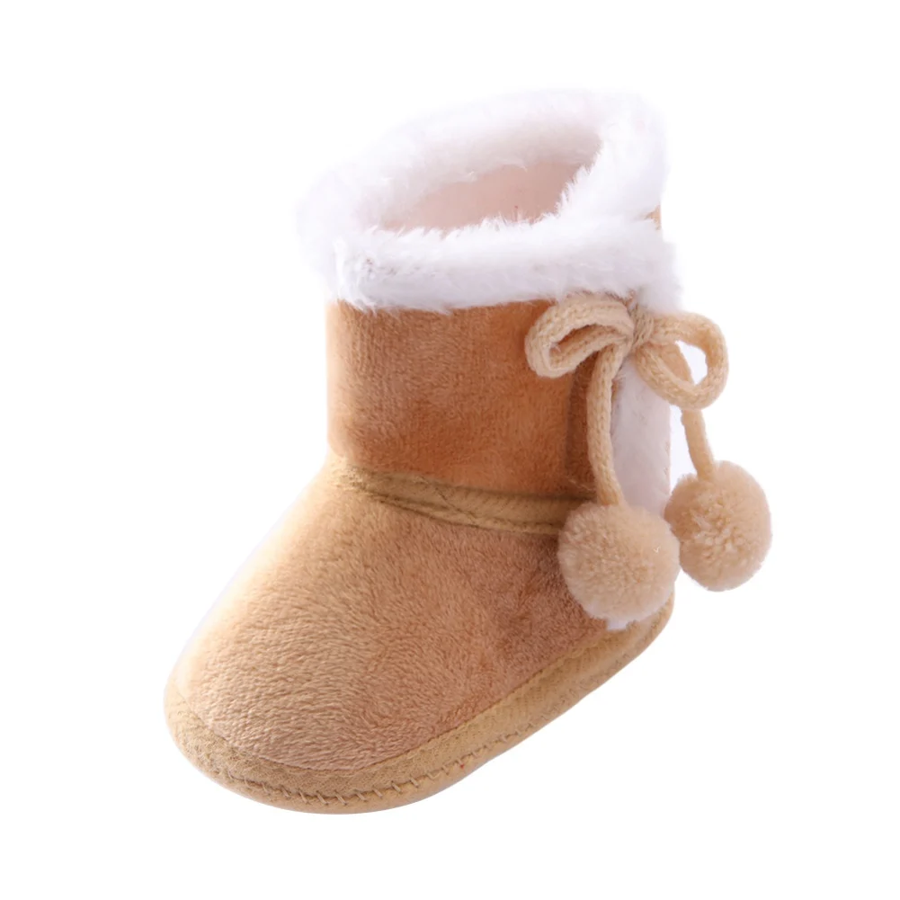 Toddler Shoe Cozy Fleece Snow Boots Winter Baby Girl Shoes Warm Baby Footwear for Newborn Toddlers 1