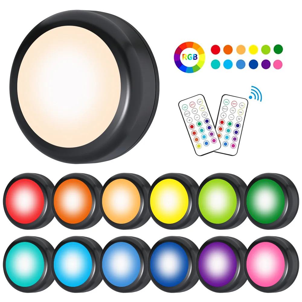 

13-Color Wall Lamp Remote Dimming Timing Hockey Lamps Cabinet Lighting Festival Atmosphere Press Clapping Lamp For Bedroom Light