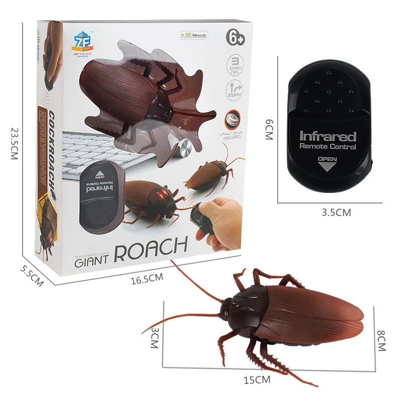 Hot Toy Infrared Remote Control Electric Cockroach Simulation Induction Cockroach Puzzle Trick Boy Toy Simulation Prank Joke 5