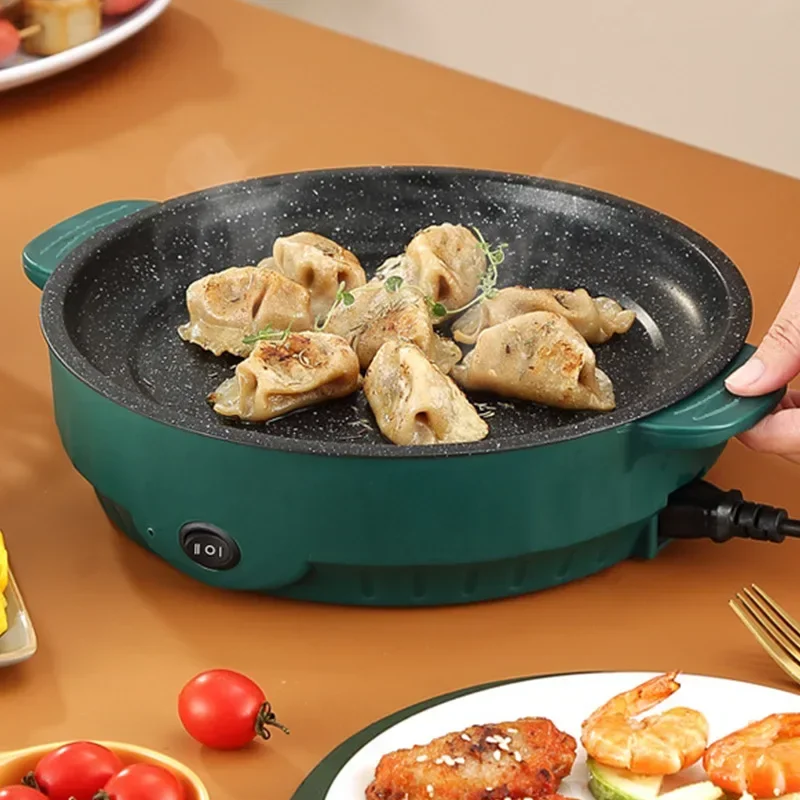 Electric MultiCooker Electric Frying Pan 220V Househould Barbecue Fried Steak Fish Omelette Frying Pan Non-stick Cooking Machine 6