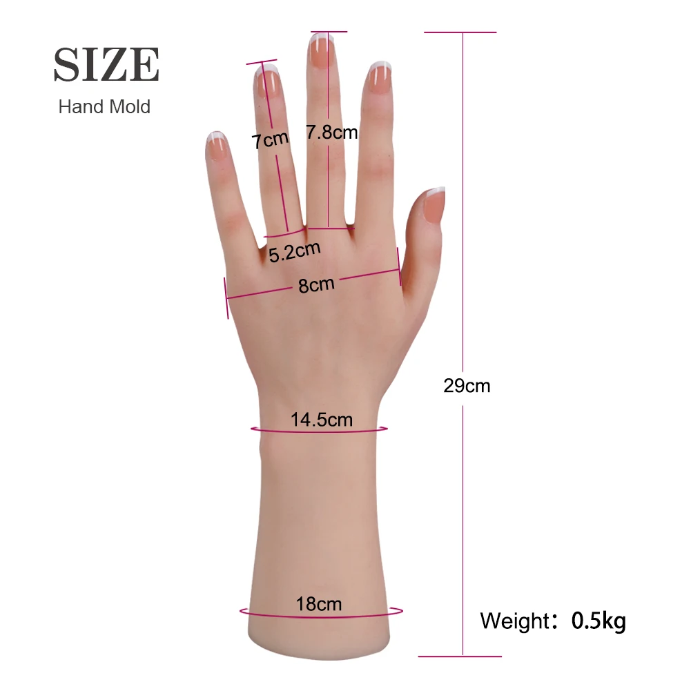 Realistic Silicone Material Female Hands Foot Model Lifelike Silicone  Hand Foot Mannequin for Hand Art Jewelry Display 4