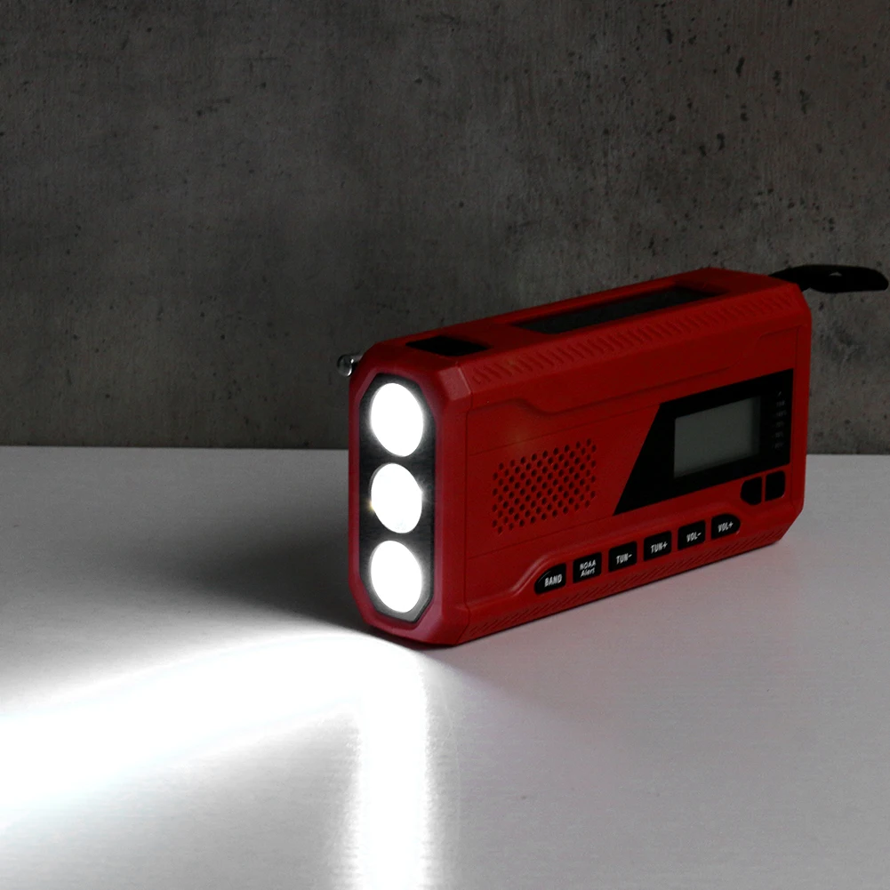 Radio Météo D'urgence, Batterie Externe D'urgence, Chargeur Usb, Alarme  Sos, Écran Lcd 1.7 Pouces, Lampe De Poche Compatible Bluetooth Dab - Radio  - AliExpress