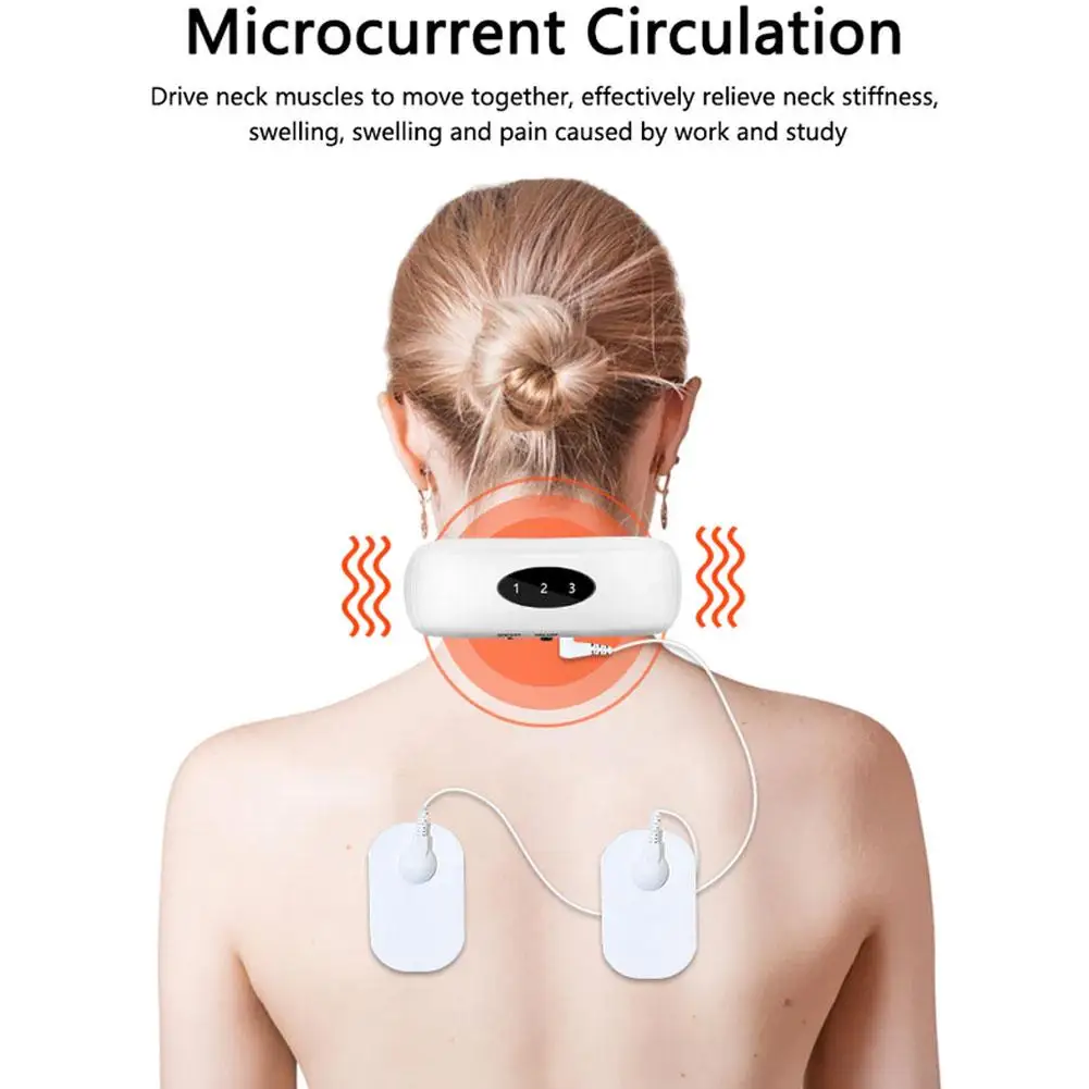 

Electric Neck And Back Massager With 6 Modes Of Power Control Machine Care Relaxing Infrared And Relaxation Far Heat P3k3