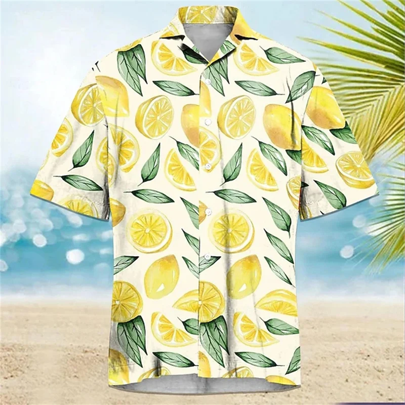 Camisa Hawaiana Para Hombre - Manga Corta, Estampado Aloha, 100% Poliéster - Ideal Para Playas, Fiestas Y Uso Casual