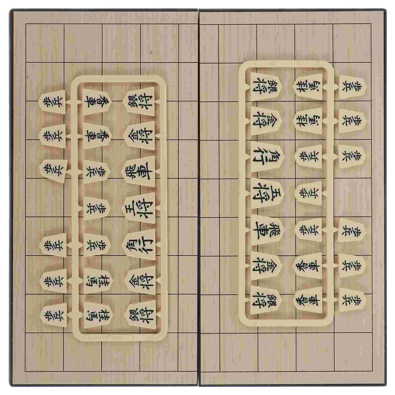 Japanese Shogi Chess Folding Magnetic Board Shogi Chess Japanese Xiangqi  with Drawers and Traditional Playing Original