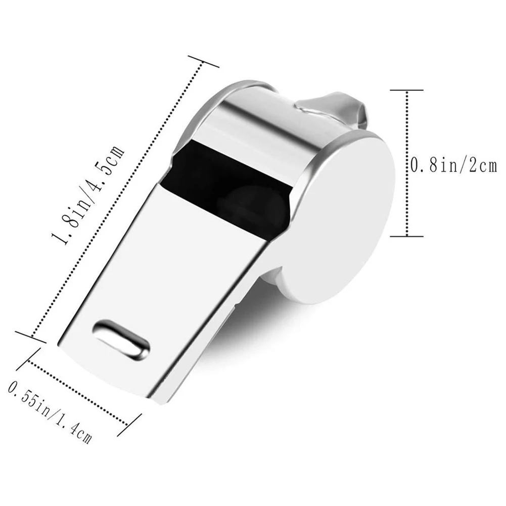 Sport whistle sports whistle soccer whistle metal whistle 1-10PC Portable Referee Whistles Rope Sport Rugby Metal Whistle Party Training Soccer Football Basketball Cheerleading Tool