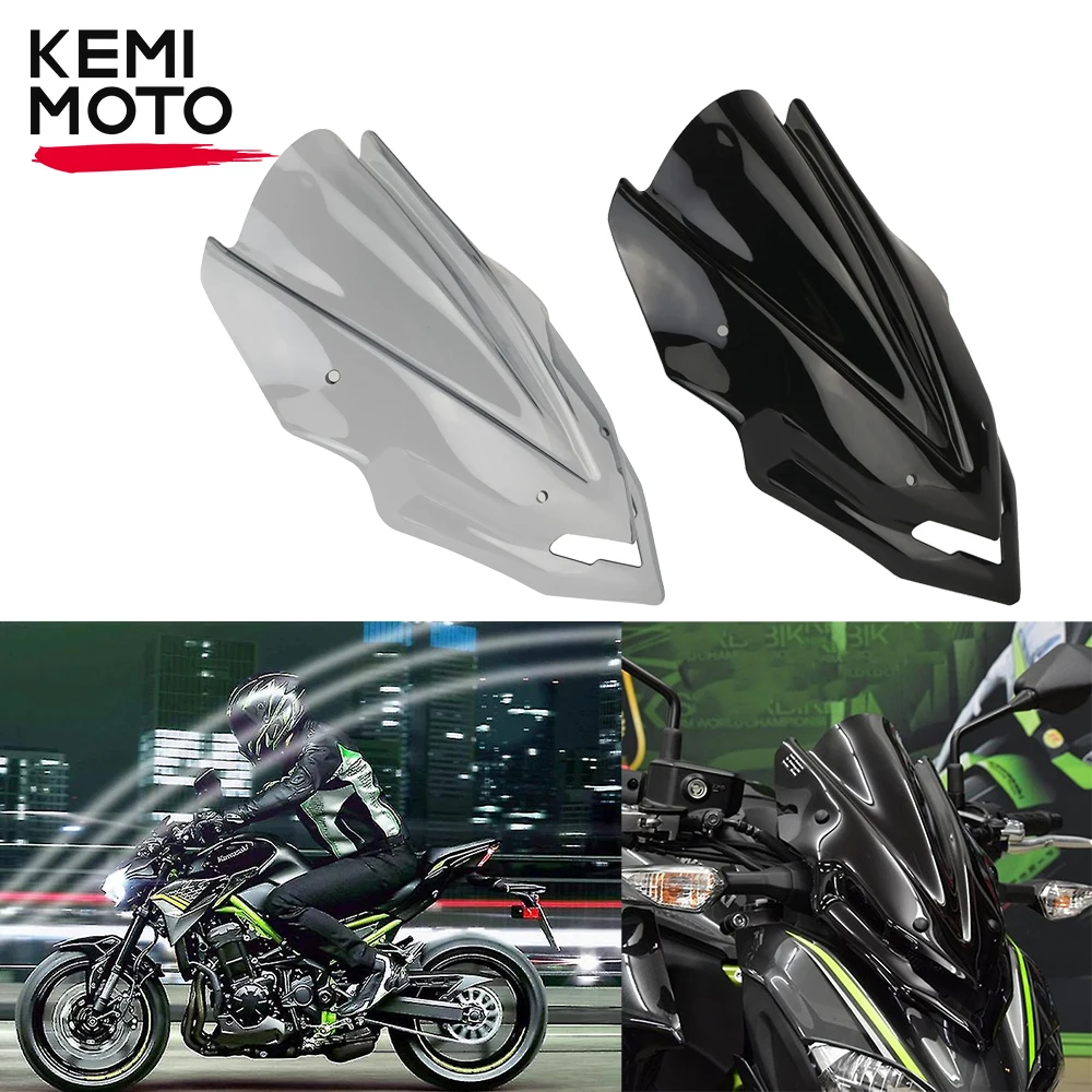 

For KAWASAKI Z900 Motorcycle Windshield Z-900 2017 2018 2019 Wind Deflectors Accessories Front Screen Windscreen Fairing ABS