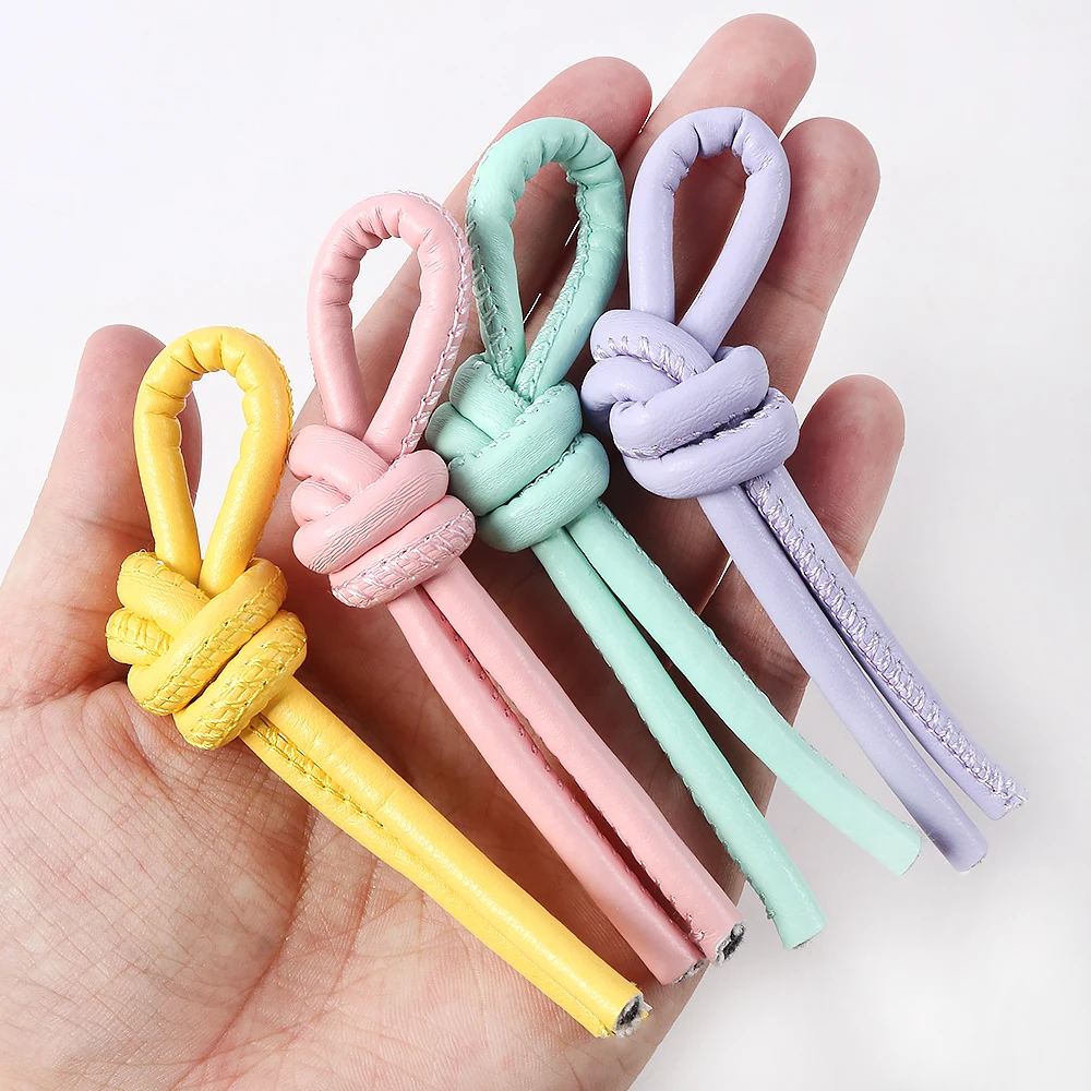 2M 5mm 다채로운 원형 PU 가죽 끈 보석 수제 팔찌 열쇠고리 랜야드 DIY 공예 액세서리