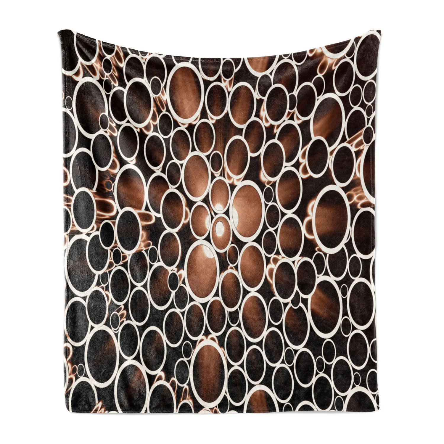 Индустриальное плюшевое одеяло круглое 3D стильное строительное современное