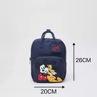 Brand New Two Shoulder Bags Boys And Girls Casual Fashion Cute Cartoon School Bags Children Pure Color Mickey Mouse Backpacks 5