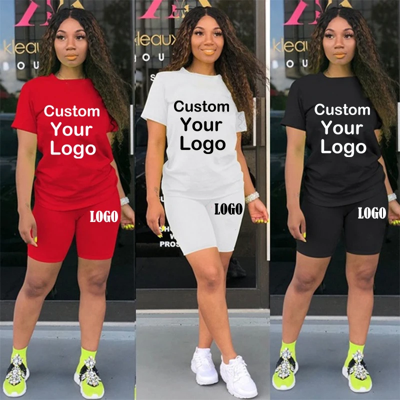 Women Solid Sport Suit Casual Two Piece Set Short Sleeve Tee + Shorts Above Knee Pants Suit Sexy Outfits for husqvarna 362 365 371 372 372xp chain brake handle cover sleeve knee joint 503 76 49 03 503764903 503 75 11 03 accessories