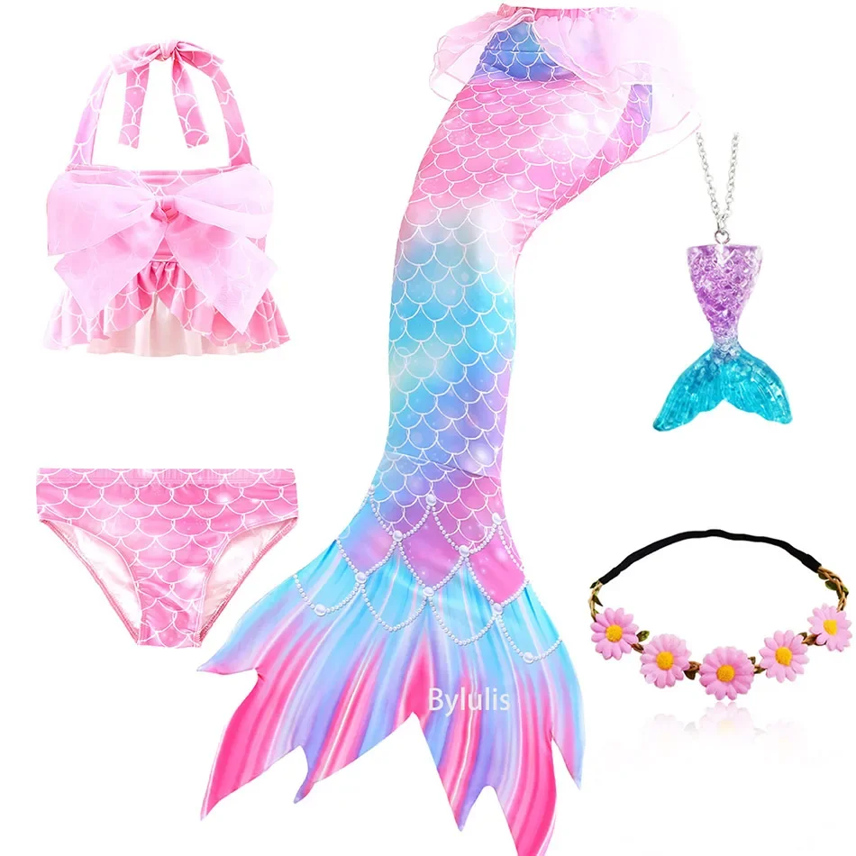Mermaid Costume for Girls The Little Mermaid Tails Swimsuit Bikini Bathing Suit Halloween Swim Costume mermaid costume,cosplay costume