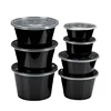 Disposable Lunch Box Black Thickened Food Packaging Box Heatable Plastic Takeout Packaging Fruit Salad Lunch Preservation Box 1