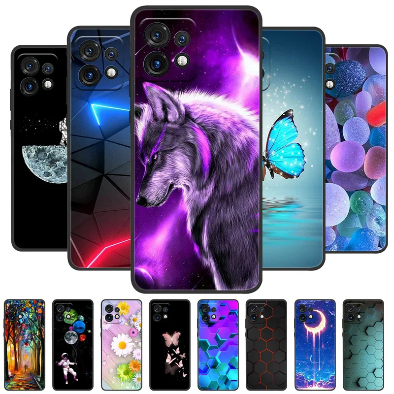 Per Motorola Moto X40 Custodia In Silicone Verniciato Custodia Morbida Per Cover Posteriore Per Moto X40 Cover Per Telefono X 40 Coque Fondo Bordo Ner