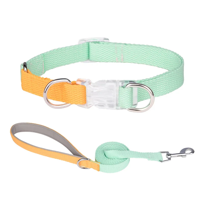 thumbnail image 1 of Arnés para perros, correa y collar, sin tirones, ajustable, de nailon, para perros pequeños y grandes, correa de plomo para caminar con bulldog francés, 1 of 5