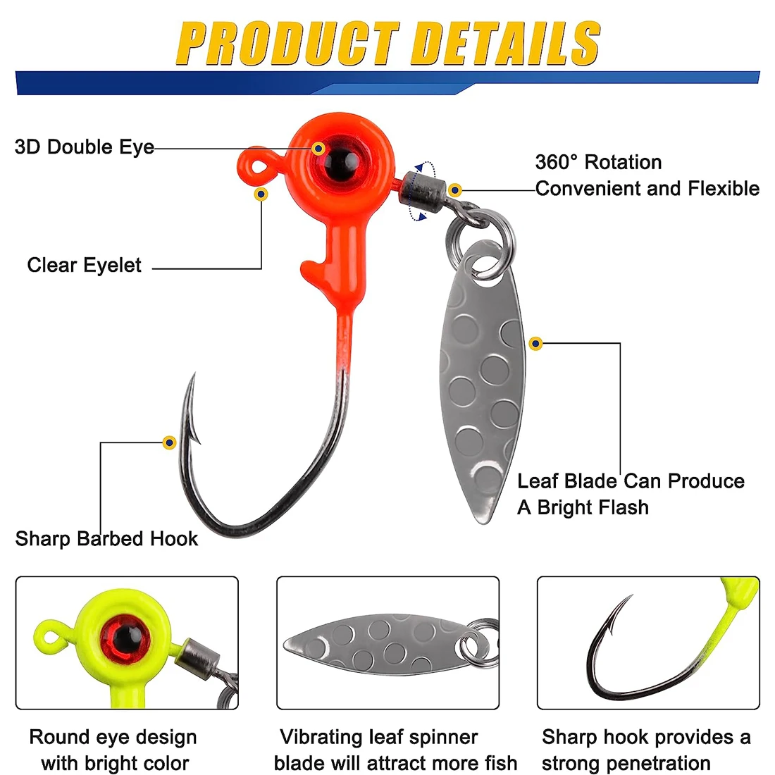 Accessori Pesca Sportiva Esche Da Pesca A Cucchiaio Metallico - Per Jigging, Bass E Lucci, Colorate E Con Ami Affilati Esche Artificiali Spinning Mare - Foto 11