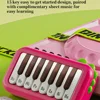 Kids Multifunctional Music Keyboard With Lights Baby Early Education Mini Electronic Piano Keyboard Portable Child Pocket Piano 4