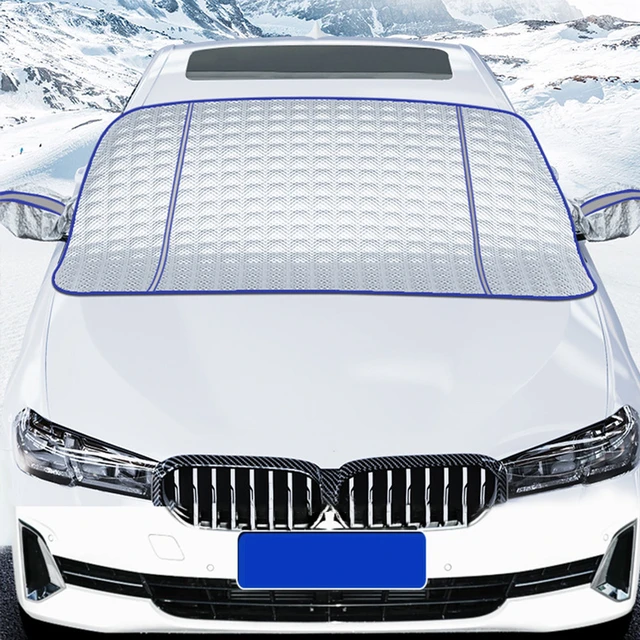 Couverture universelle de pare-brise avant de voiture, couverture de bloc  de glace avec couvercle de miroir, imperméable à l'eau et à la poussière,  Anti-UV, hiver - AliExpress